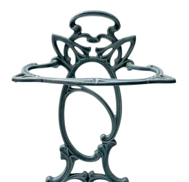 Art Nouveau Enameled Iron Umbrella Stand, 1900s